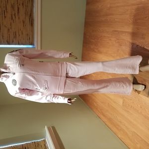 Laguna Beach Heavily Embellished 2 Piece Active Wear Set Size L